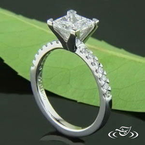 Platinum Mounting with diamonds.