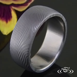 Stainless Steel 8mm Damascus band