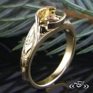 18k Yellow Gold Wrap Mounting