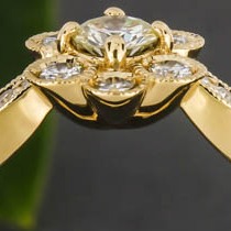 non-stone halo rings