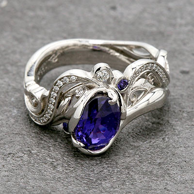 purple sapphire ring