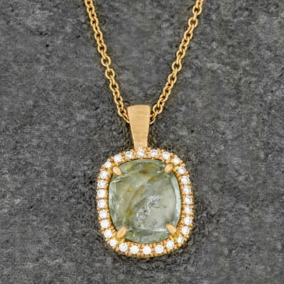 montana sapphire pendant