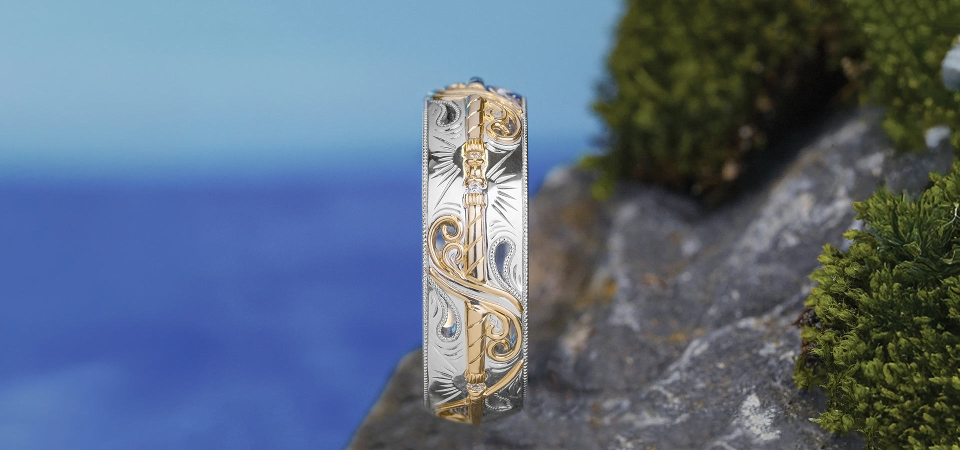 Lighthouse inspired ring