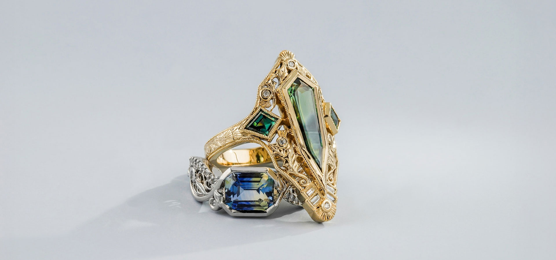 Parti Sapphire ring