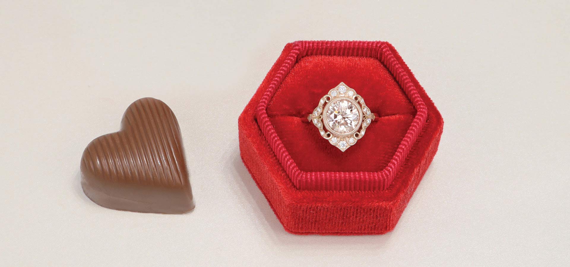 Engagement ring for a Valentine