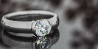 Half Bezel Rings