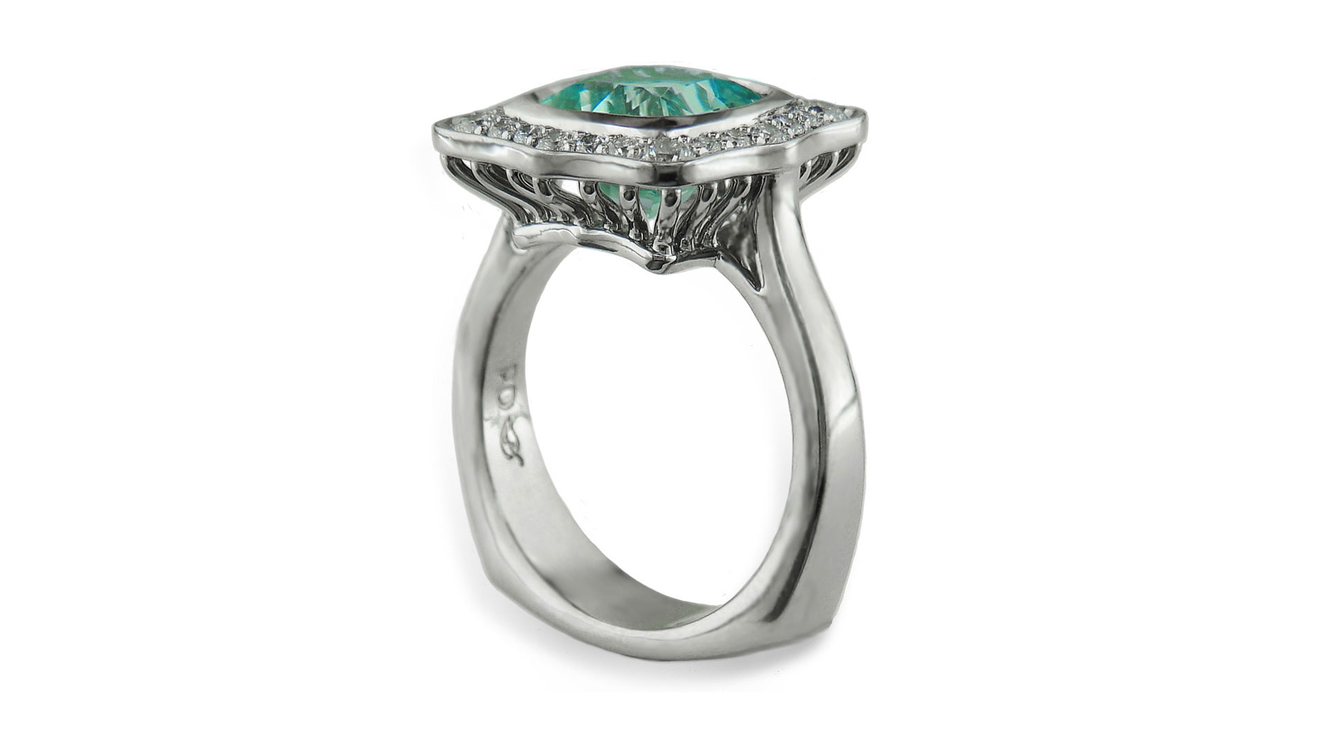 Blue Martini ring by Jeremy Dunn