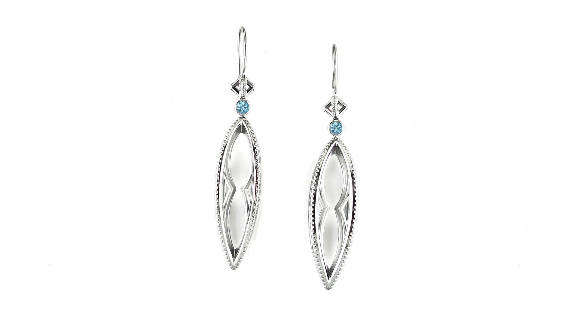 Palladium gotic earrings by Amber Worley