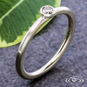 Stackable Bezel Diamond Ring