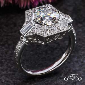 Art Deco Inspired Engagement Ring