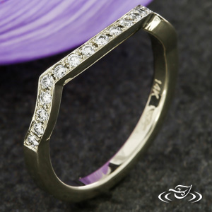 Diamond Shadow Wedding Band