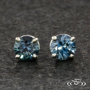 Montana Sapphire Gold or Silver Stud Earring