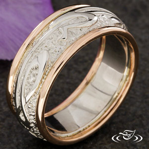 Art Nouveau Wedding Band