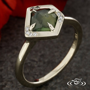 Modern Montana Sapphire Ring