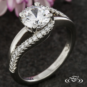 Bypass Style Engagement Ring