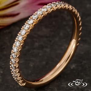 French Pave Diamond Band 