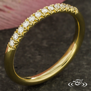 French Pave Diamond Band 