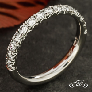 French Pave Diamond Band