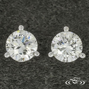 14Kw 0.26Ctw Diamond Martini Studs