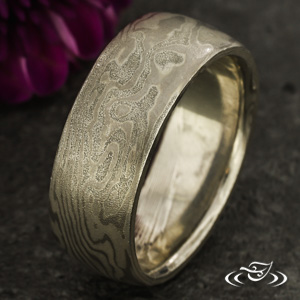 7.5Mm Mokume Comfort Fit Band