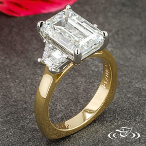 Emerald Three Stone Ring