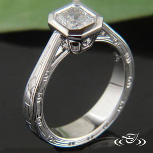 Art Deco Classic Full Bezel Ring