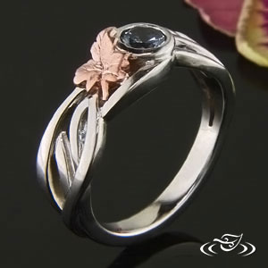 Rose Gold Leaf Ring