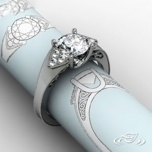 Retro Dream Engagement Ring