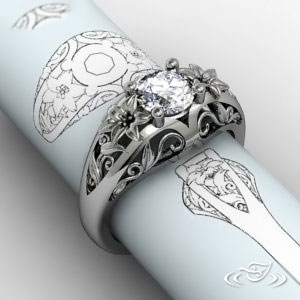 Diamond Garden Engagement Ring