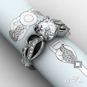 Fleur D' Love Engagement Ring