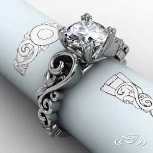 Curvy Scrolls & Swirl Ring