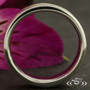 Gold Inlay Band With Engraving