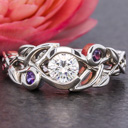 Organic Celtic Vine Engagement Ring