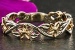 Nature wedding band